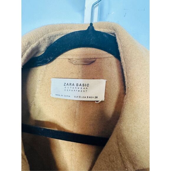 Zara Wool Felt Texture Coat Oversized small - Picture 3 of 7